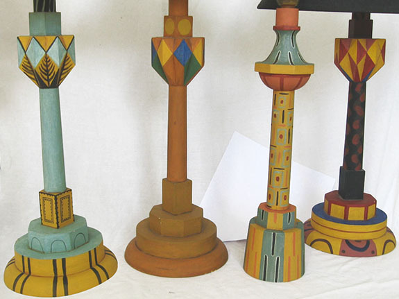 основание светильника ар деко