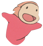 red fish with a girl`s face