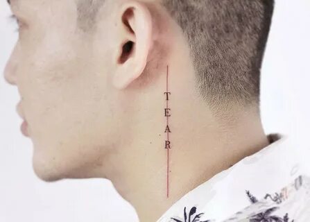 Татуировки иероглифы на шее (70 фото)