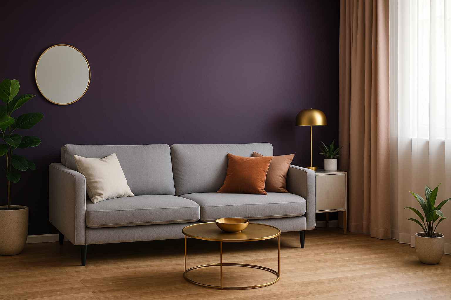 Фиолетовые обои как выбрать свой оттенок для интерьера