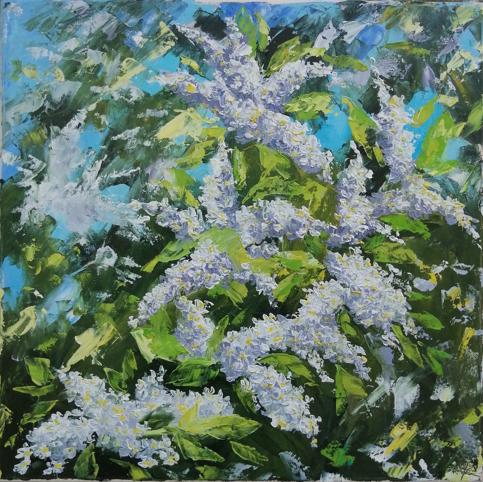 Nature oil painting alla prima