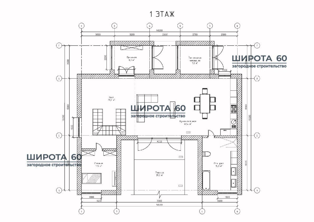 Планировка первого этажа