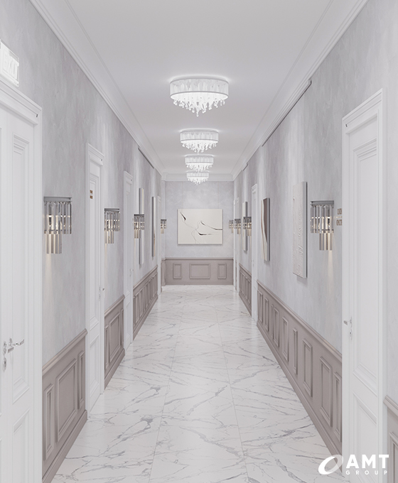 Коридор дома торжеств Prince Palace