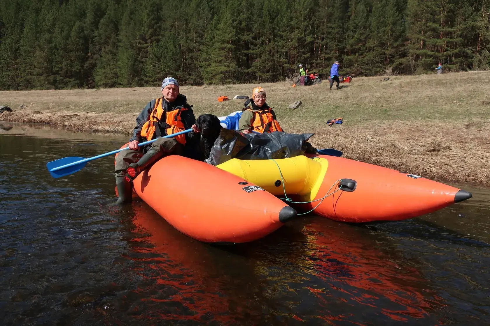 Купить катамаран для сплава с надувной рамой с доставкой по России