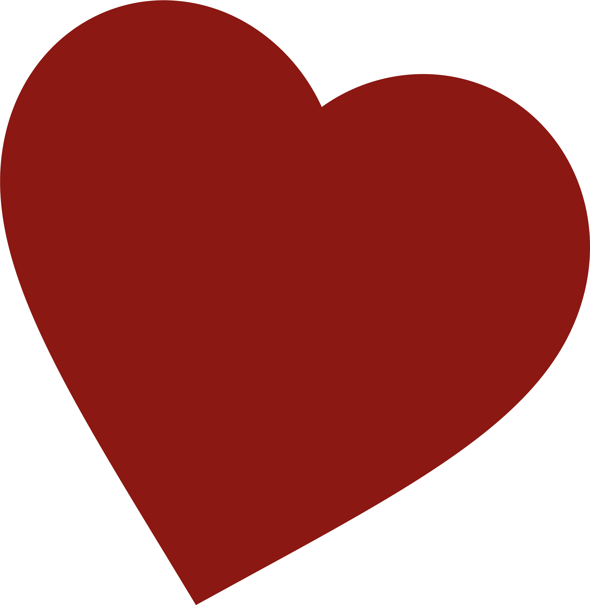 красное сердце