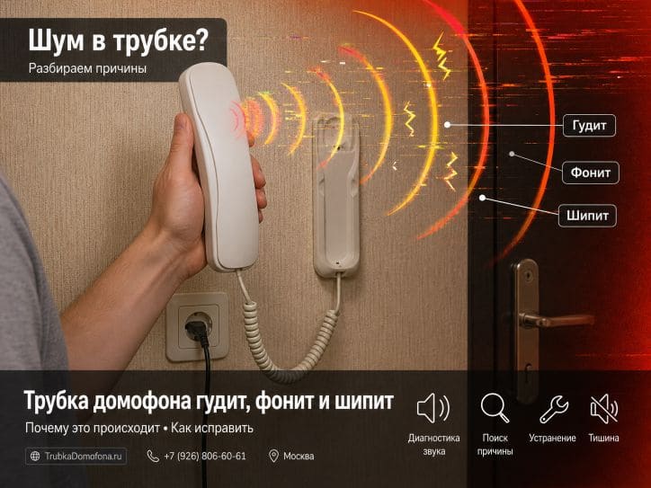 Трубка домофона гудит фонит и шипит: почему и как исправить