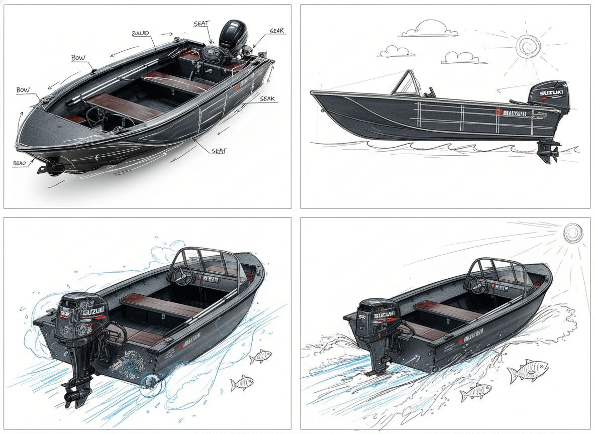 рыбацкая лодка из ПНД 