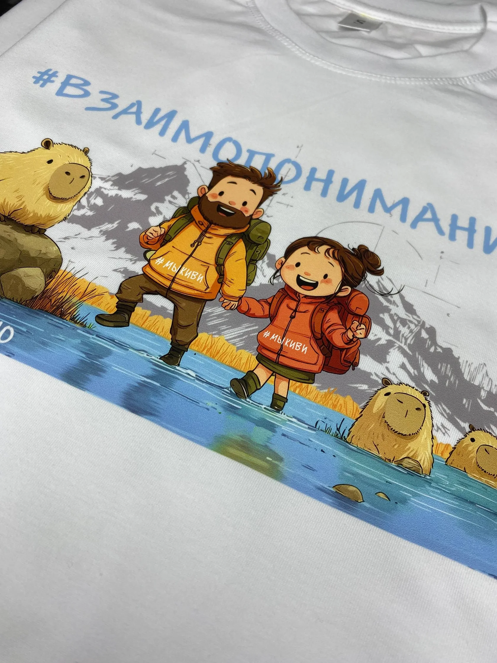 dtf принт на футболке