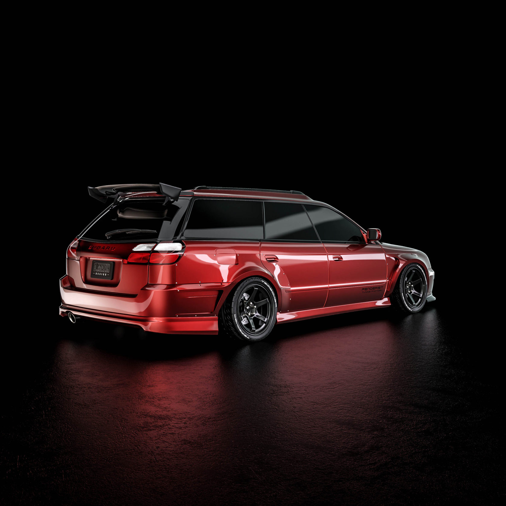 FENDERIST SPEC S Fender Flares Set / WIDE BODY KIT SUBARU Legacy Wagon