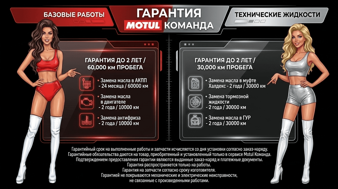 Гарантия Motul Команда