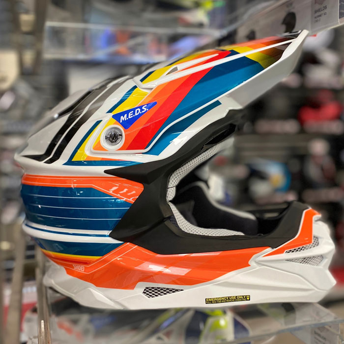 SHOEI VFX-WR Lサイズ　PINNACLE TC-8 OR/WH Shoei VFX-EVO Pinnacle Helmets - TC-8 Red/Blue/Orange – Motor