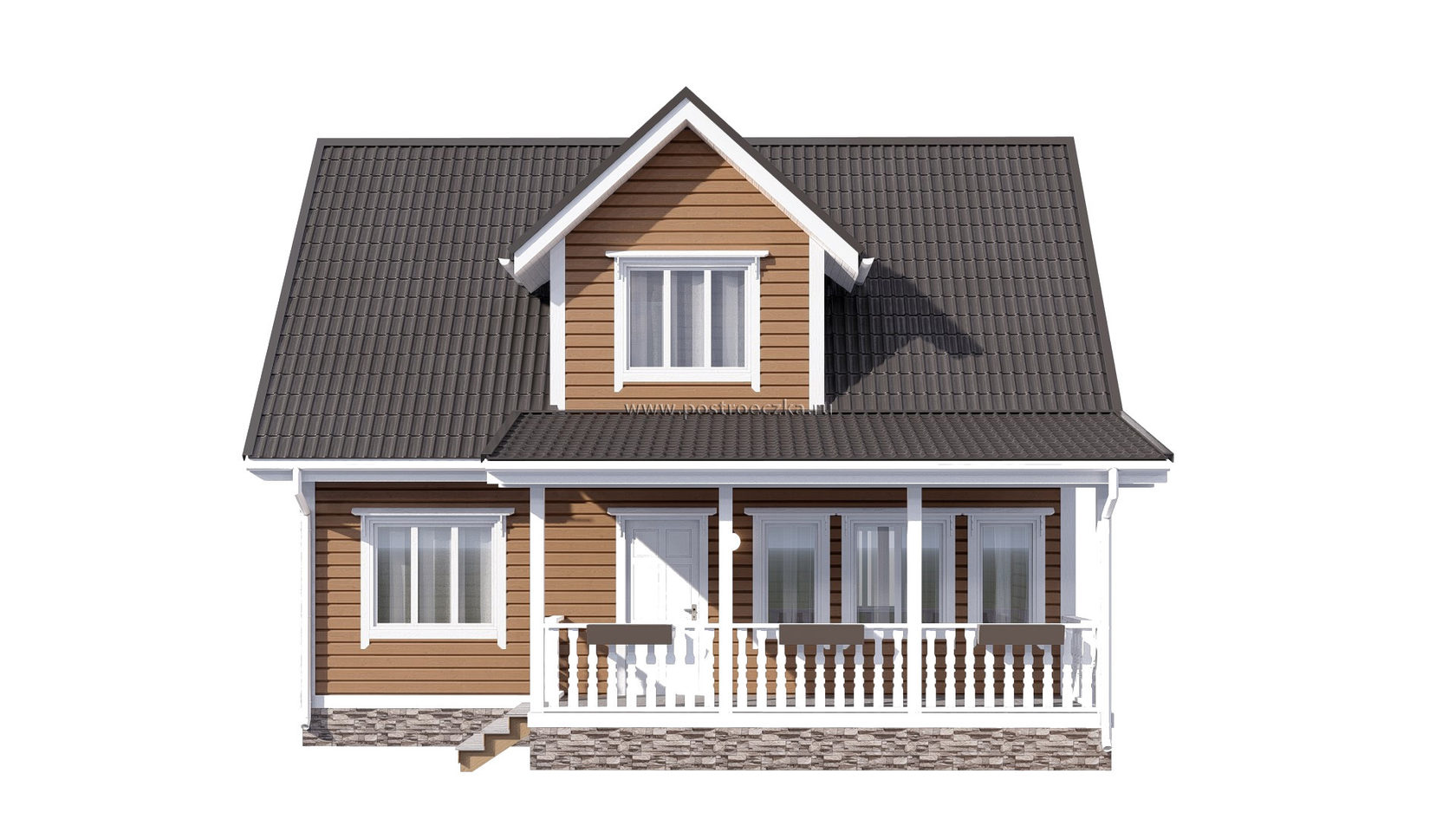 Дом с мансардой и кукушкой