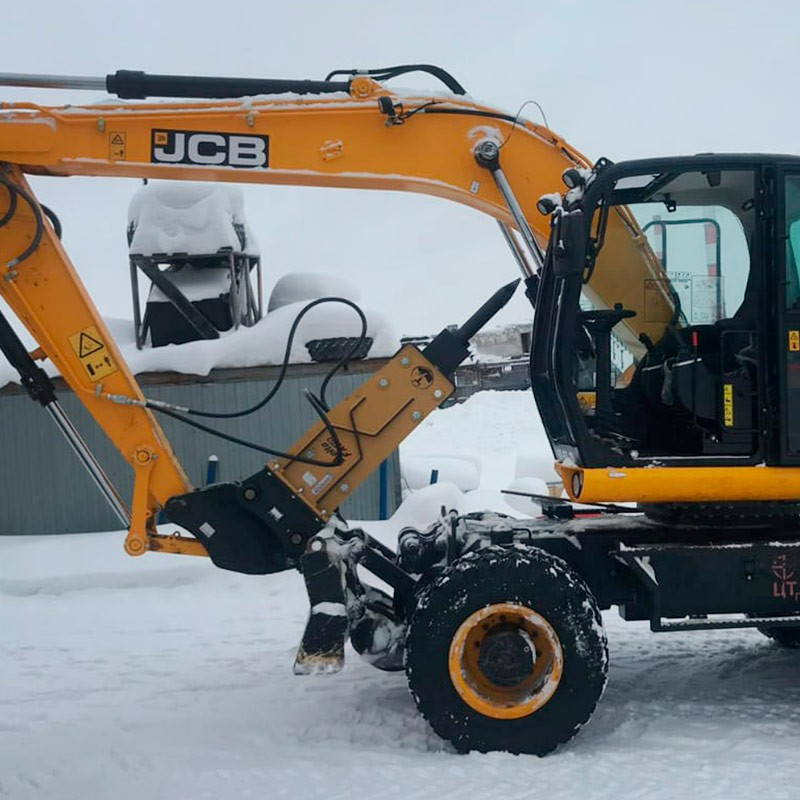 Колесный полноповоротный экскаватор JCB JS145W MON (гидромолот)