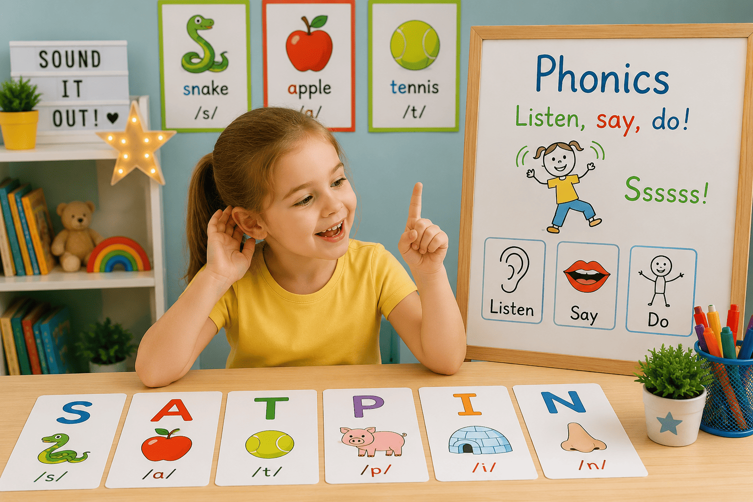 Phonics: знакомимся с английскими буквами и звуками через движение и игру