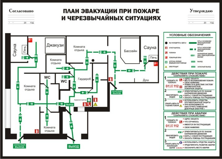 План эвакуации цеха - 81 фото