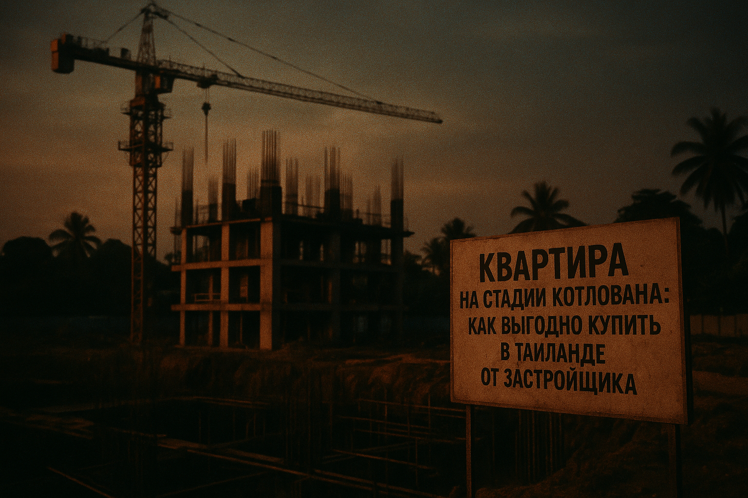 Недвижимость в Таиланде  Покупка квартиры на стадии котлована в Таиланде от застройщика — это перспективный способ вложить деньги с потенциалом роста цены на 20-30% к моменту сдачи. Эксперты считают Пхукет одним из лидеров для таких инвестиций в 2025 году