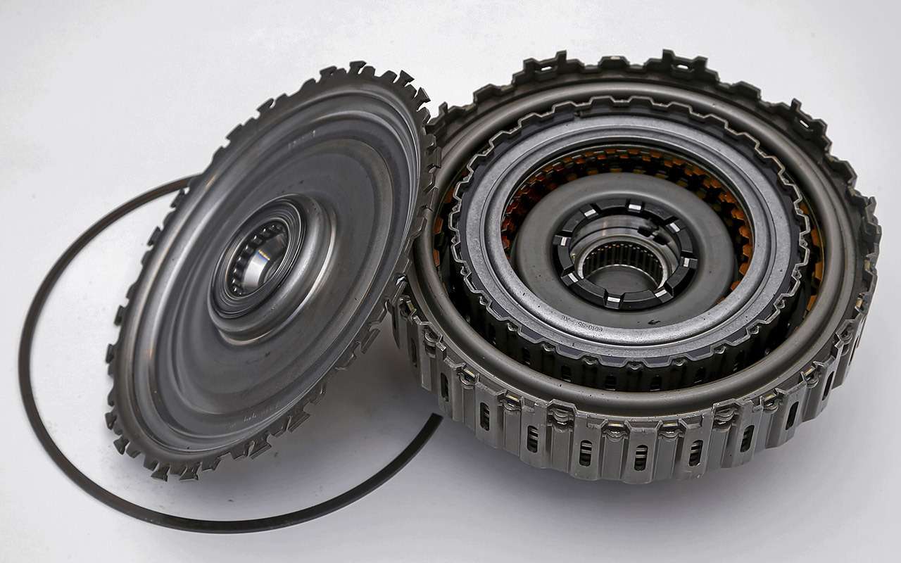 Сцепление DSG DQ500 в разборе