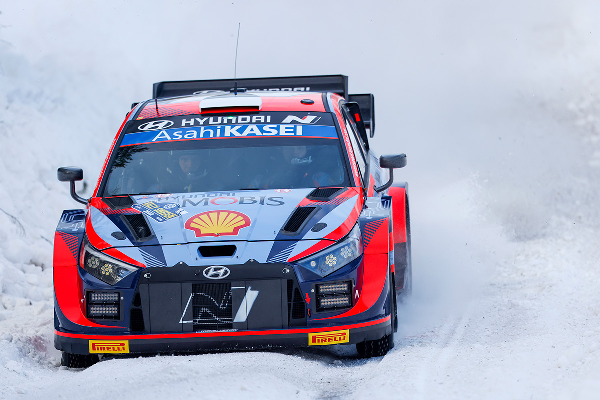 Отт Тянак и Мартин Ярвеоя, Hyundai i20 N Rally1, ралли Швеция 2022