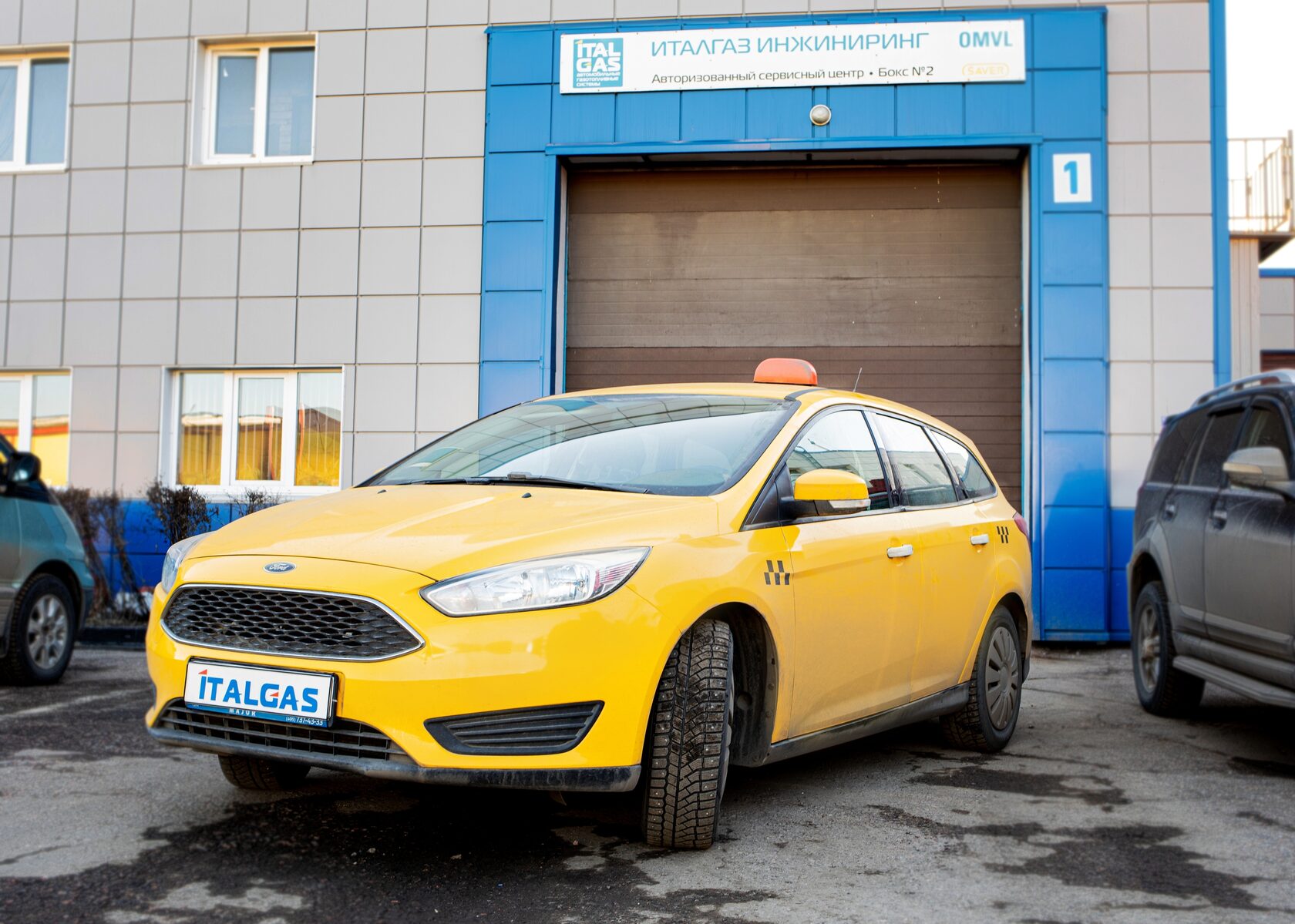 Установка итальянского метанового ГБО OMVL DREAM-4 на Ford Focus 2017 года, цилиндрический баллон 80 л, современное газобаллонное оборудование