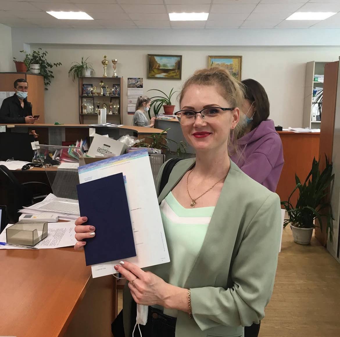 Олеся на прежней работе