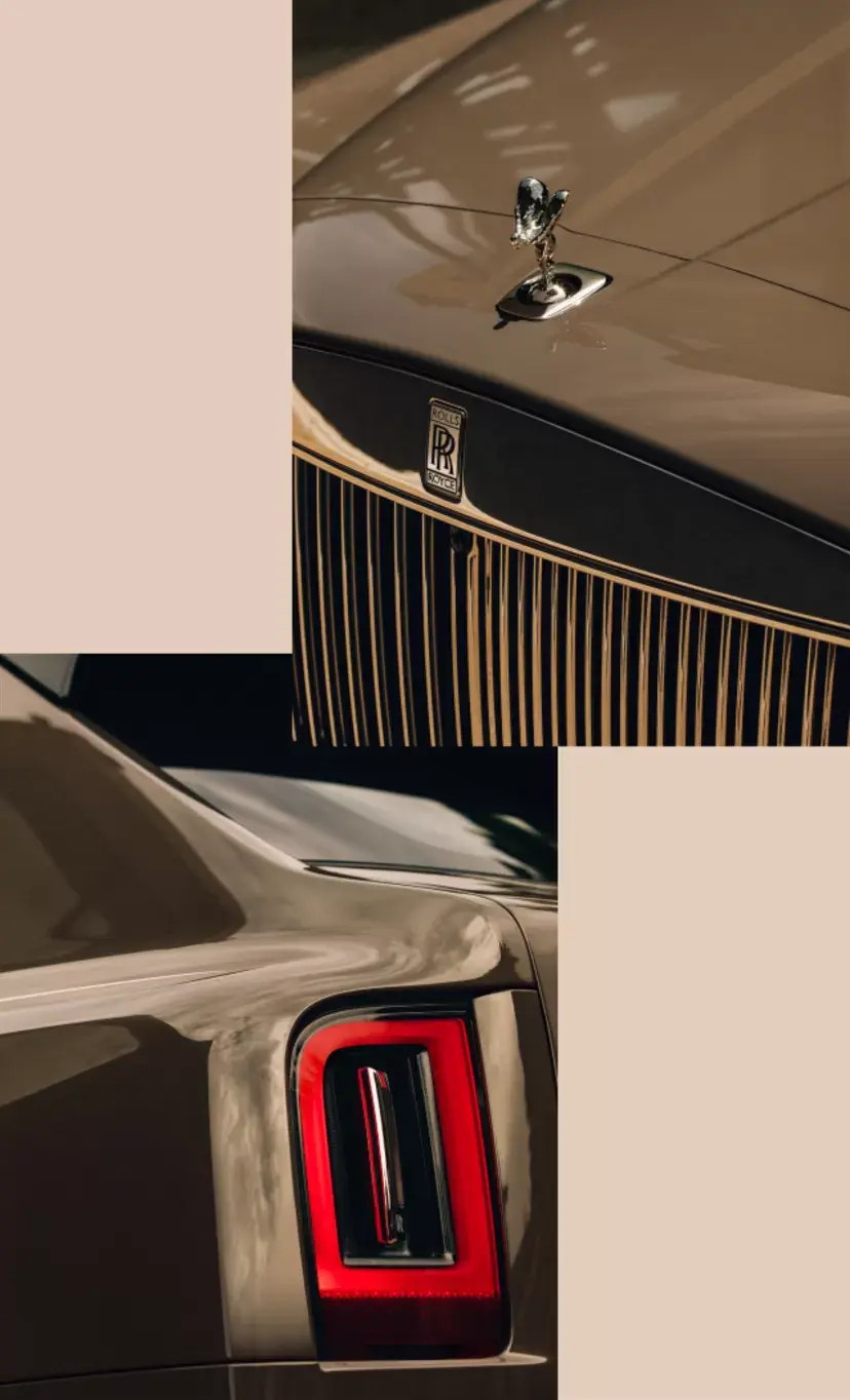 Задний фонарь и фигурка Spirit of Ecstasy на Cullinan Series II