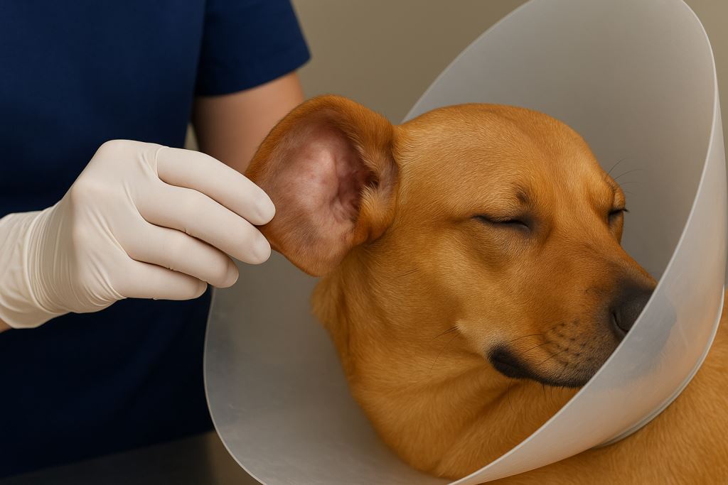 Гематома уха у собак