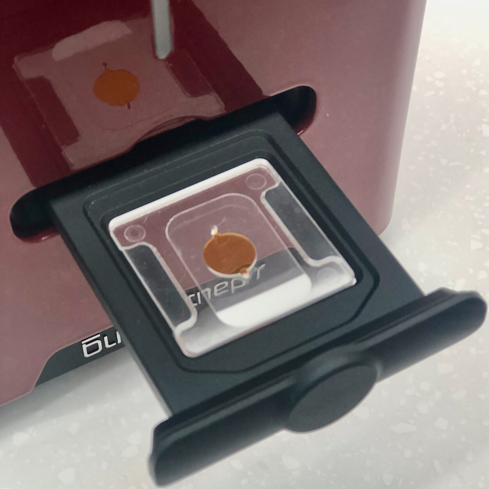 Place the PCR cartridge in the tray -- BioExpert by TroBio