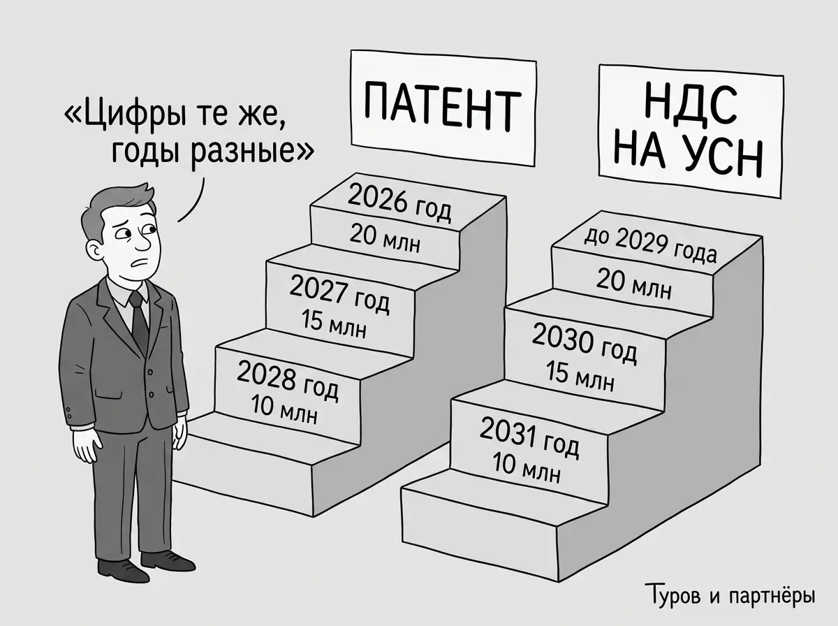 Лимит патента и порог НДС на УСН по годам