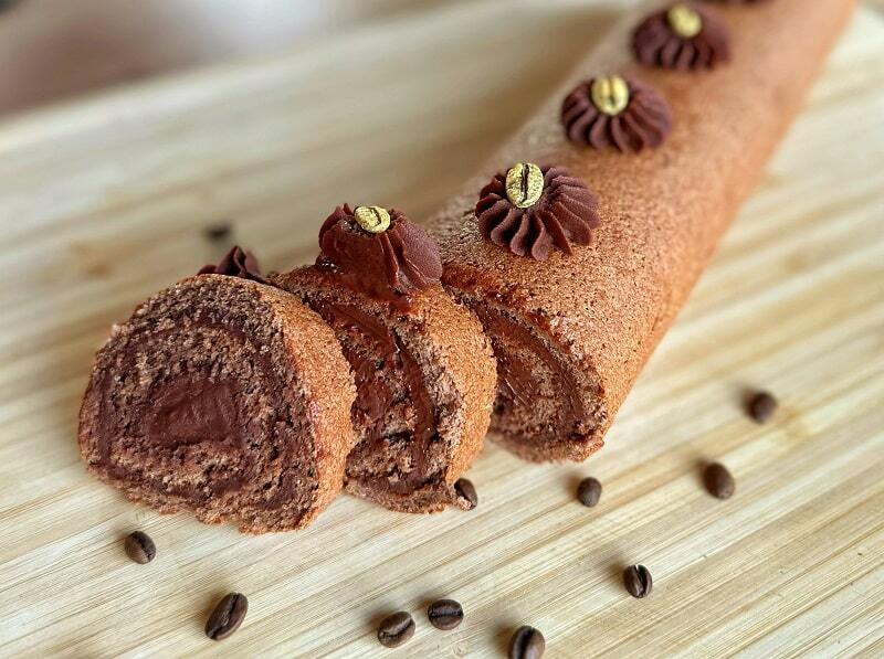 Кофейно-шоколадный рулет