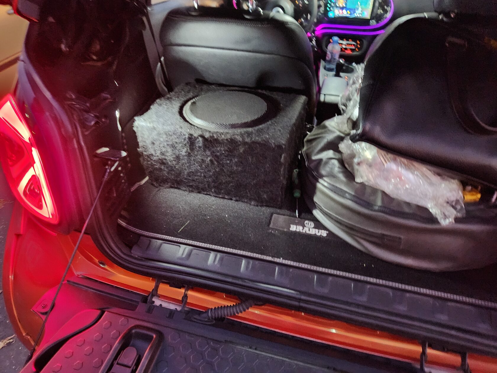 установка сабвуфера smart for two 453