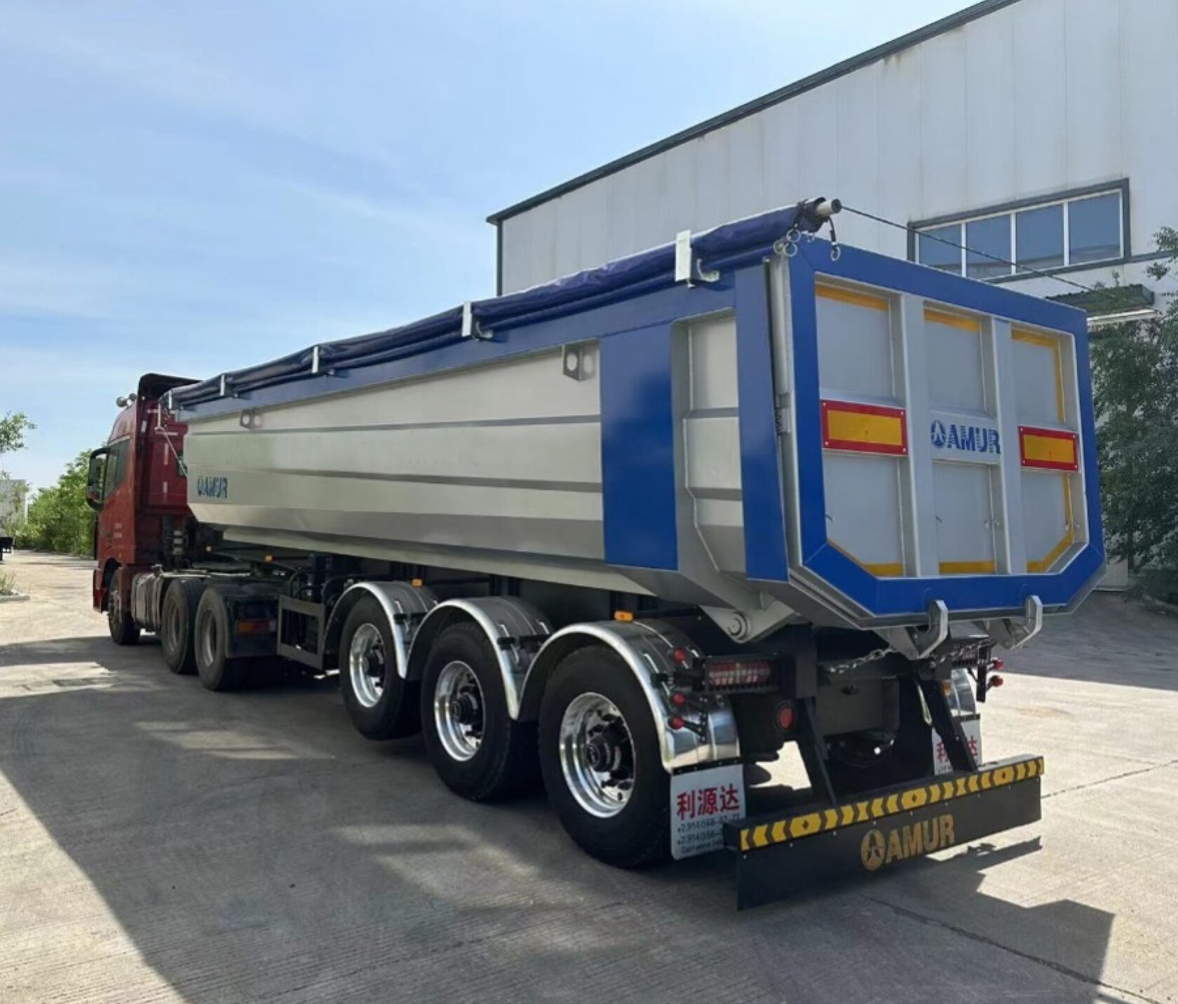 Полуприцеп сСамосвальный (задняя выгрузка) AMUR LYR9602ZX