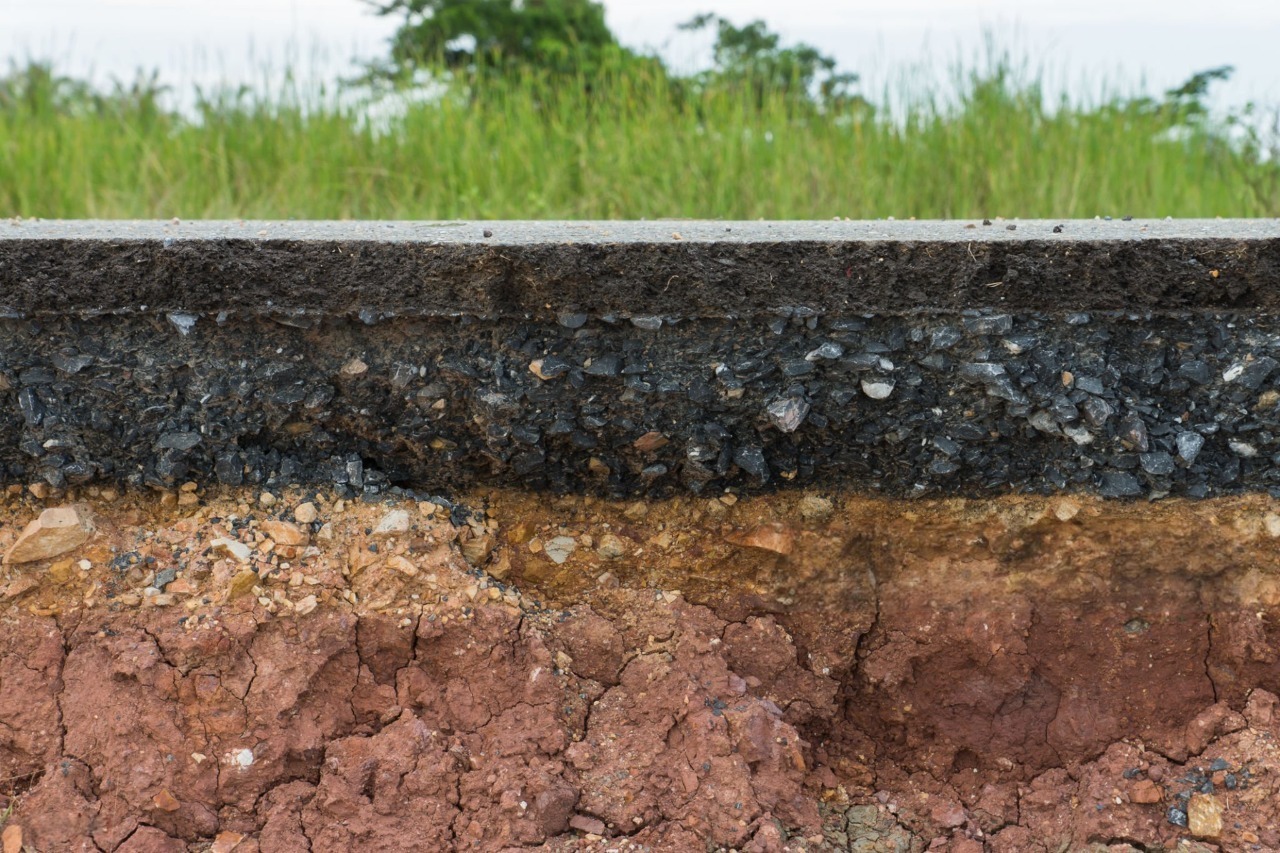 как изглежда основата под асфалт