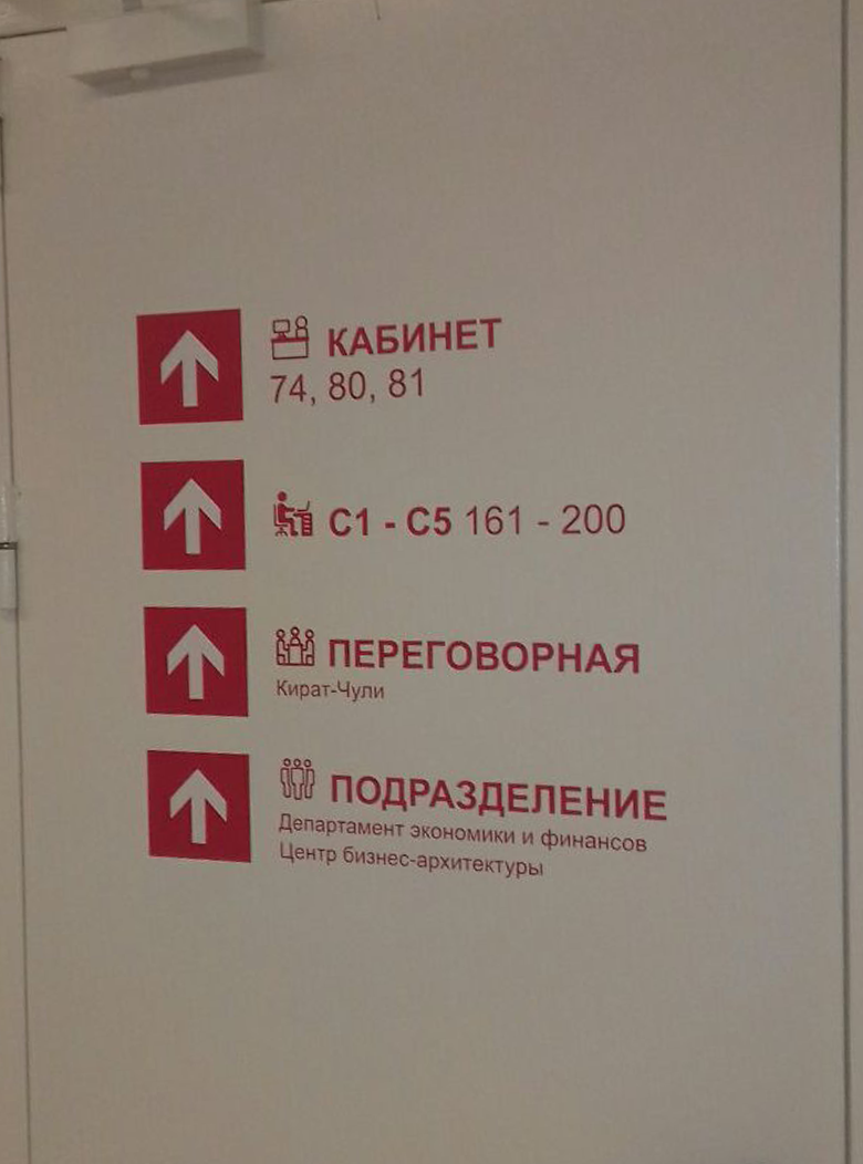 Изготовление информационных табличек в Москве