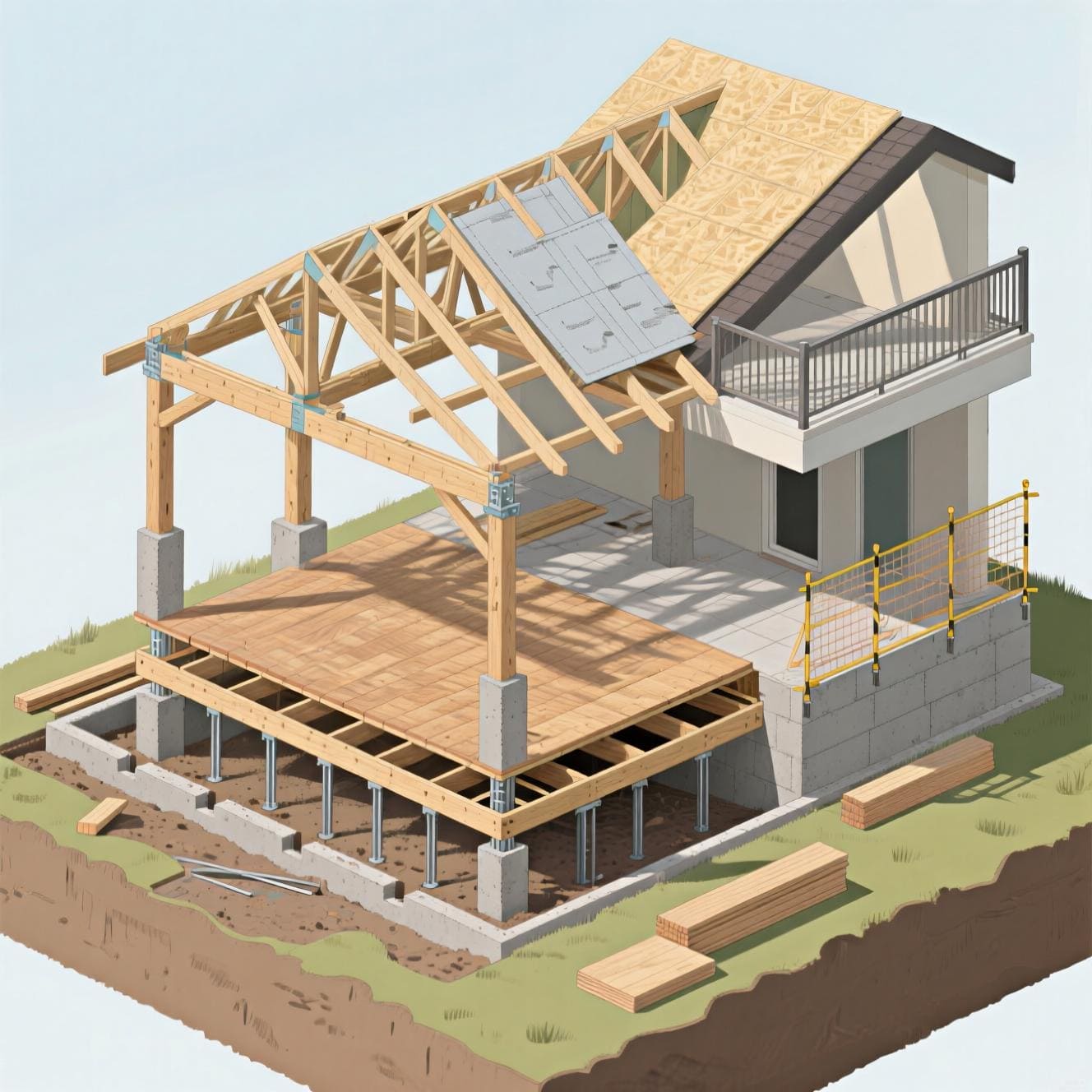 Как построить террасу на участке своими руками?