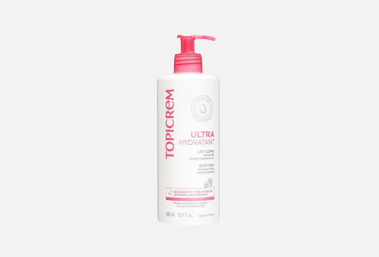 Молочко для тела Topicrem Ultra Hydratant 500 мл, Золотое Яблоко