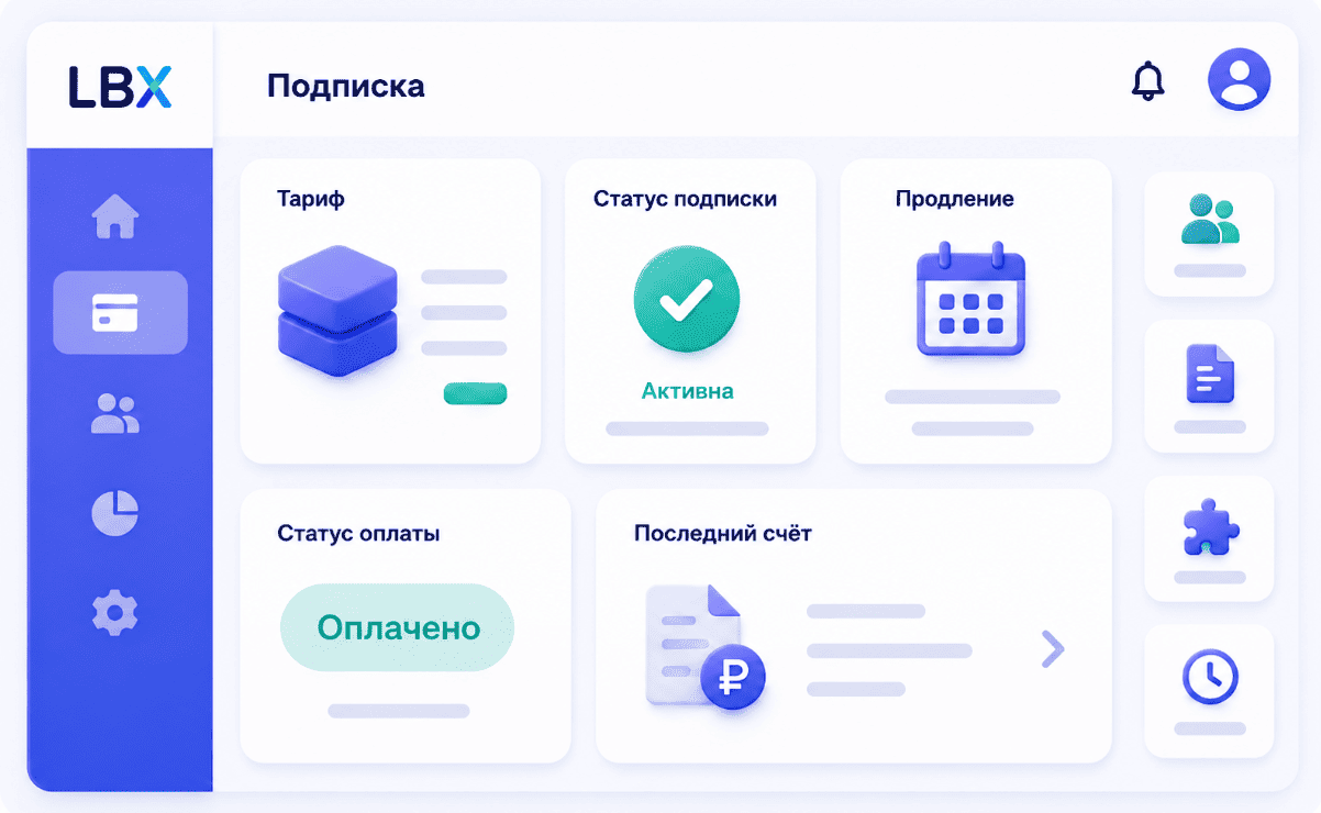 Какие данные о подписке показывать клиенту