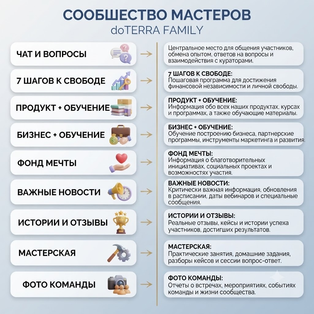 Сообщество Мастеров doTERRA Family