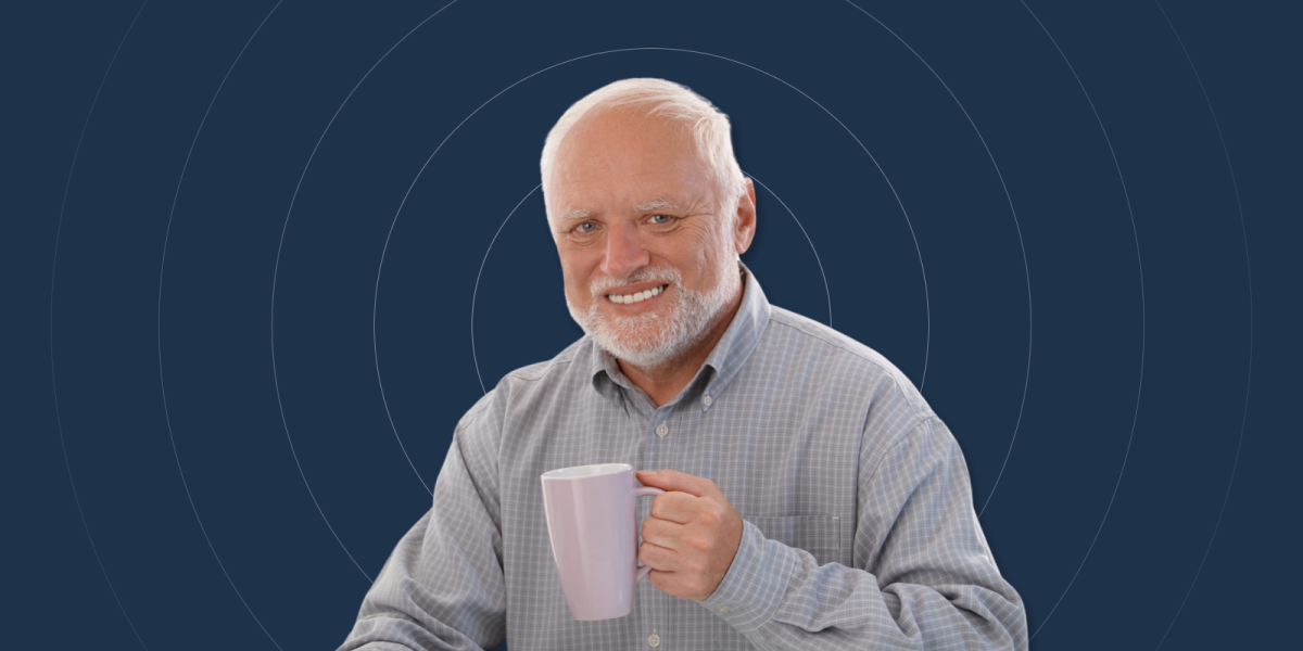 грустный дед Гарольд мем 