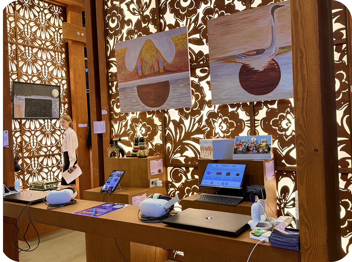 Стенд, на котором был представлен ИГРОХАБ