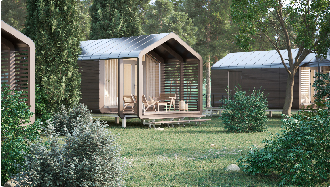 Новороссийске модульный дом веранда