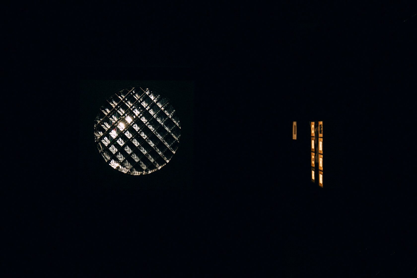 Dark architectural interior