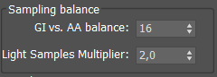 Sampling balance