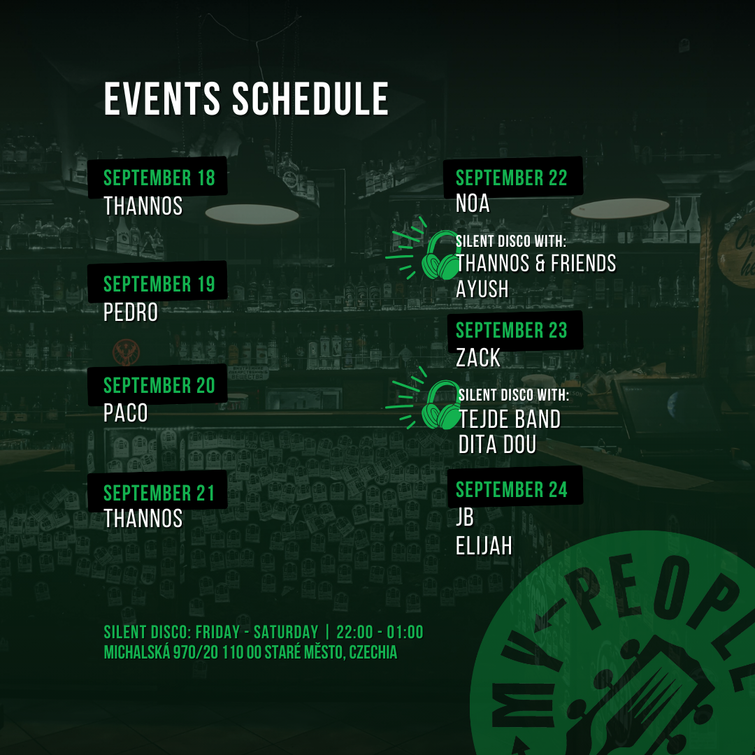 event, schedule, vzorkovna