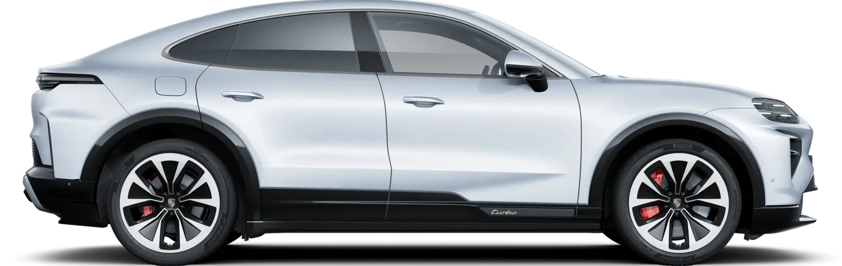 Боковой вид Cayenne Turbo Coupé Electric