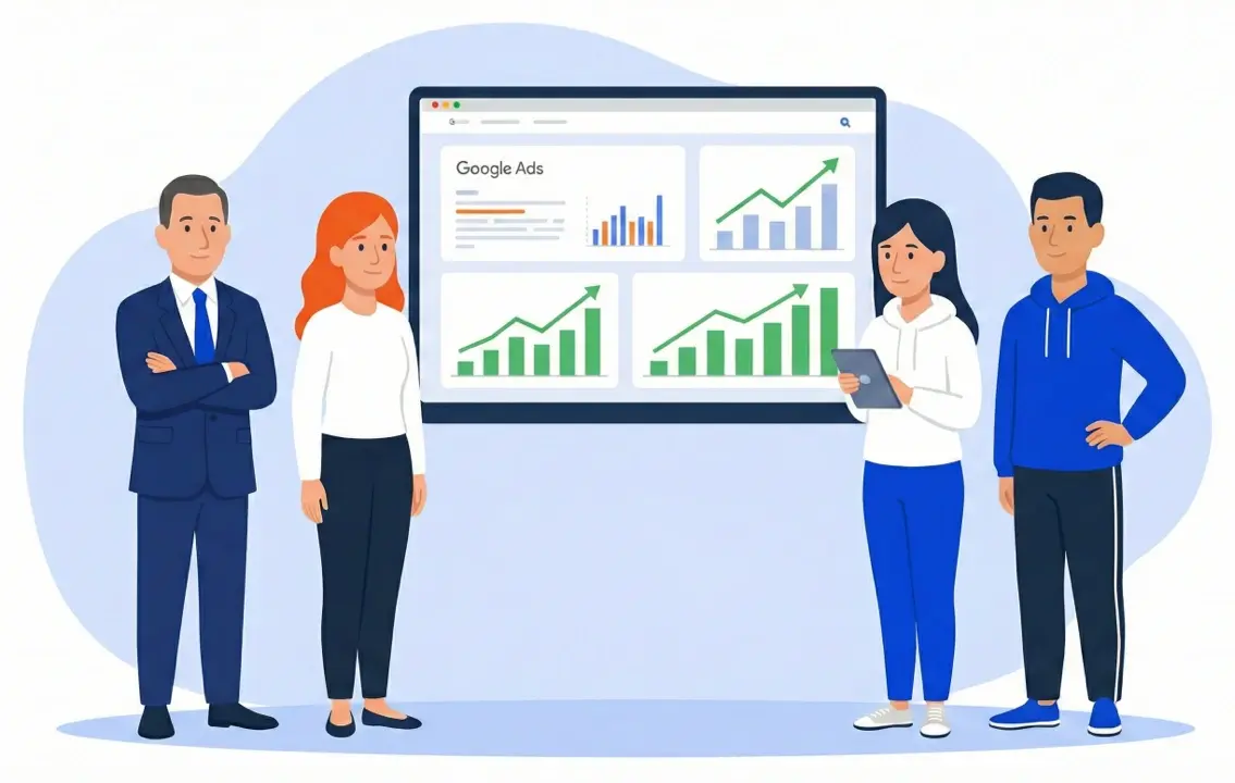 Специалисты Метриум настраивают поисковую рекламу Google Ads, разрабатывают стратегию.