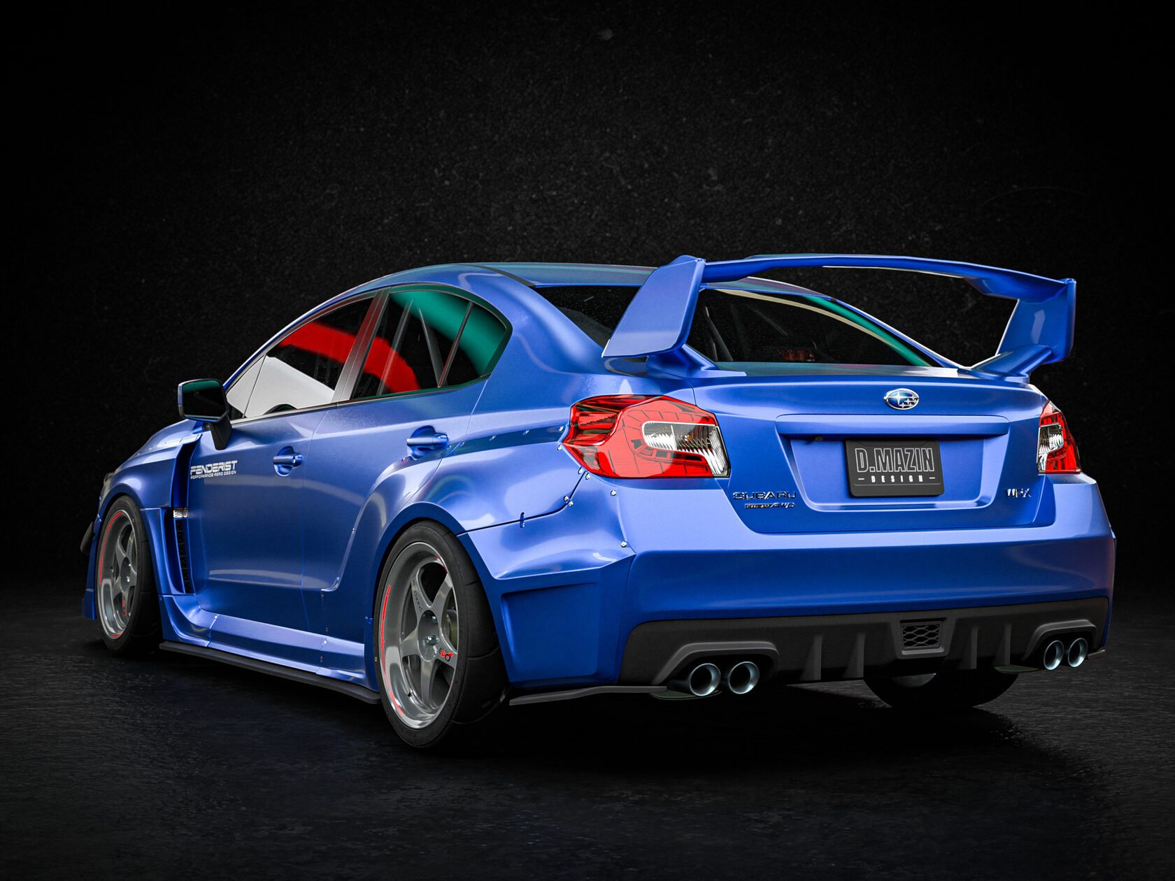 Full Fenderist Spec S Kit Wide Body Kit Subaru Impreza Wrx Sti 14 17