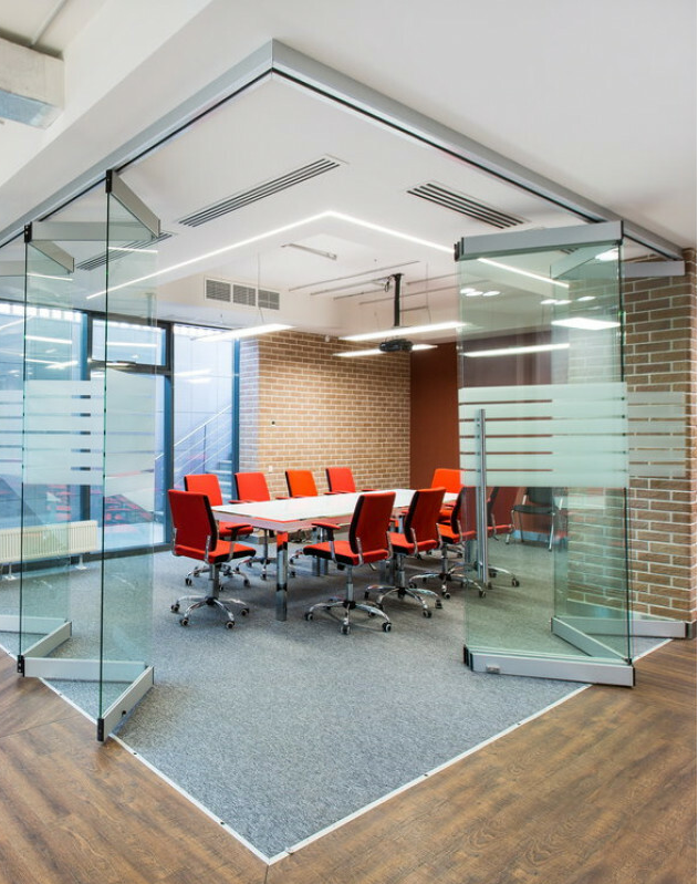 стеклянные перегородки трансформеры фото