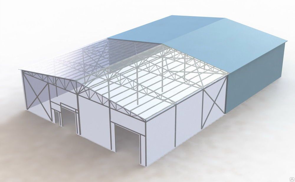 Проект быстровозводимого здания из металлоконструкций