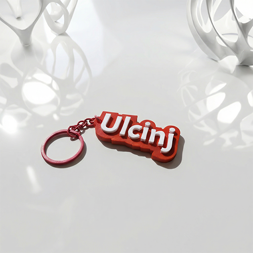 Brendirani suvenirski privjesak sa natpisom Ulcinj (Crna Gora)