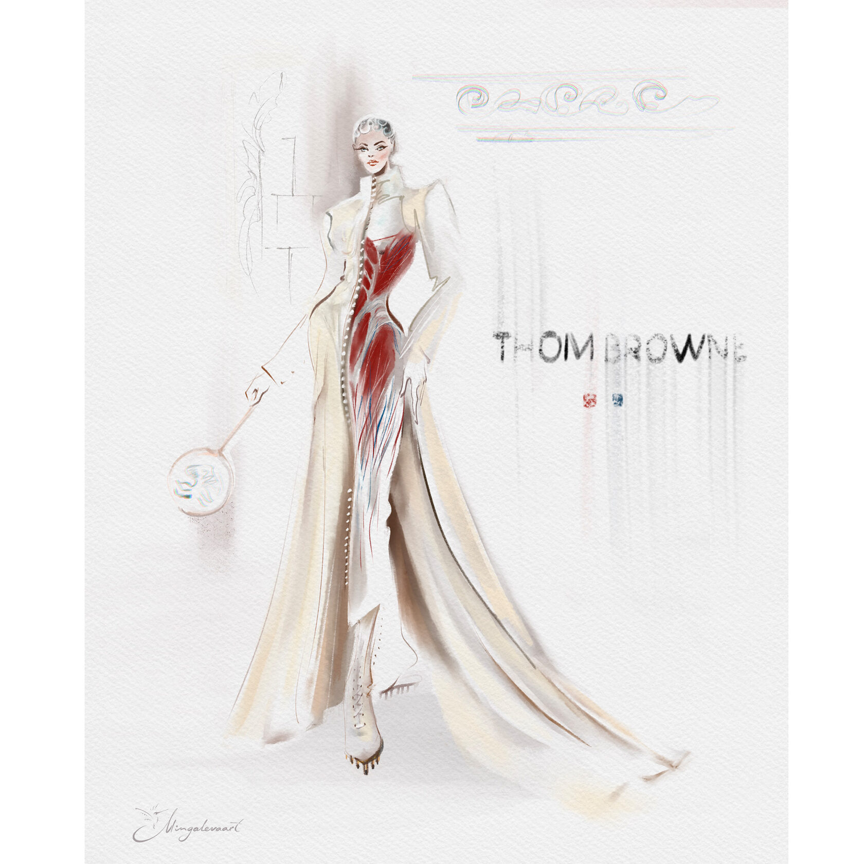  Фэшн-иллюстрация, Fashion-illustrator, mingalevaart, Анна Мингалёва